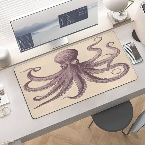 Vintage Octopus Mouse Pad Grande Antideslizante Caucho miniatura 6