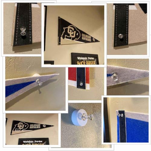 Fanion Phoenix Coyotes solide avec fixations murales pour pose facile sans pli - 5