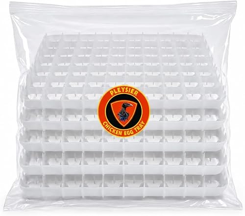 Pleysier Chicken Egg Trays 88 Capacity, Pack of 5 | Holds 88 Eggs, Set of 5 Trays