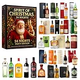 Calendario dell'Avvento 2025, 24 giorni, conto alla rovescia natalizio 2D, con 24 bottiglie di vino, birra, liquori, calendario per le vacanze, regali per uomo, marito, papà, decorazione per feste di