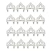 Blue Panda 12-Pack Kids Princess Dress Up - Bulk Tiara Crown Headbands for Costume Birthday Party Favors, Ages 3 to 6