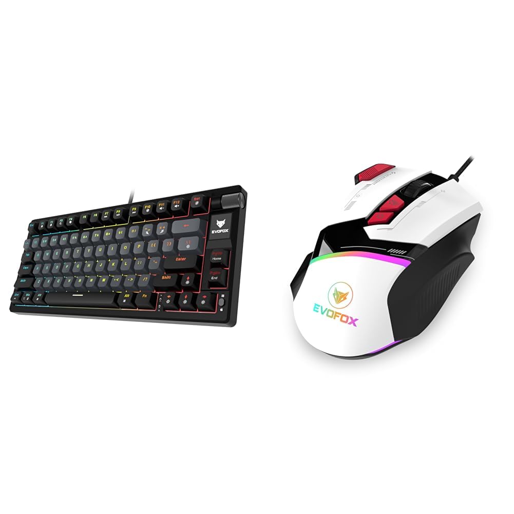 EvoFox Ronin TKL Wired Mechanical Gaming Keyboard -Black Ultra Value Series Blaze Programmable Gaming Mouse-image-36