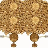 600pcs Vintage Gold Wax Seal Beads, Andotopee Premium Sealing Wax Pellets for Stamp Seals, Wedding Invitations, Letter Envelope, Greeting Card Decorations & Scrapbook DIY Crafts