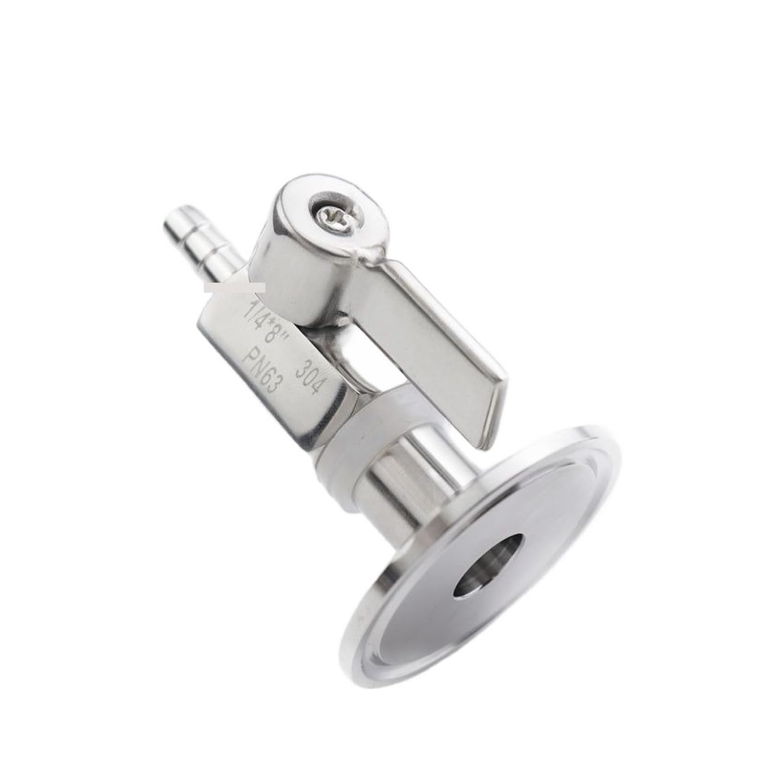 Robinet à tournant sphérique 2 voies tri-clamp 1.5 mini vanne inox 304 raccordement 8mm