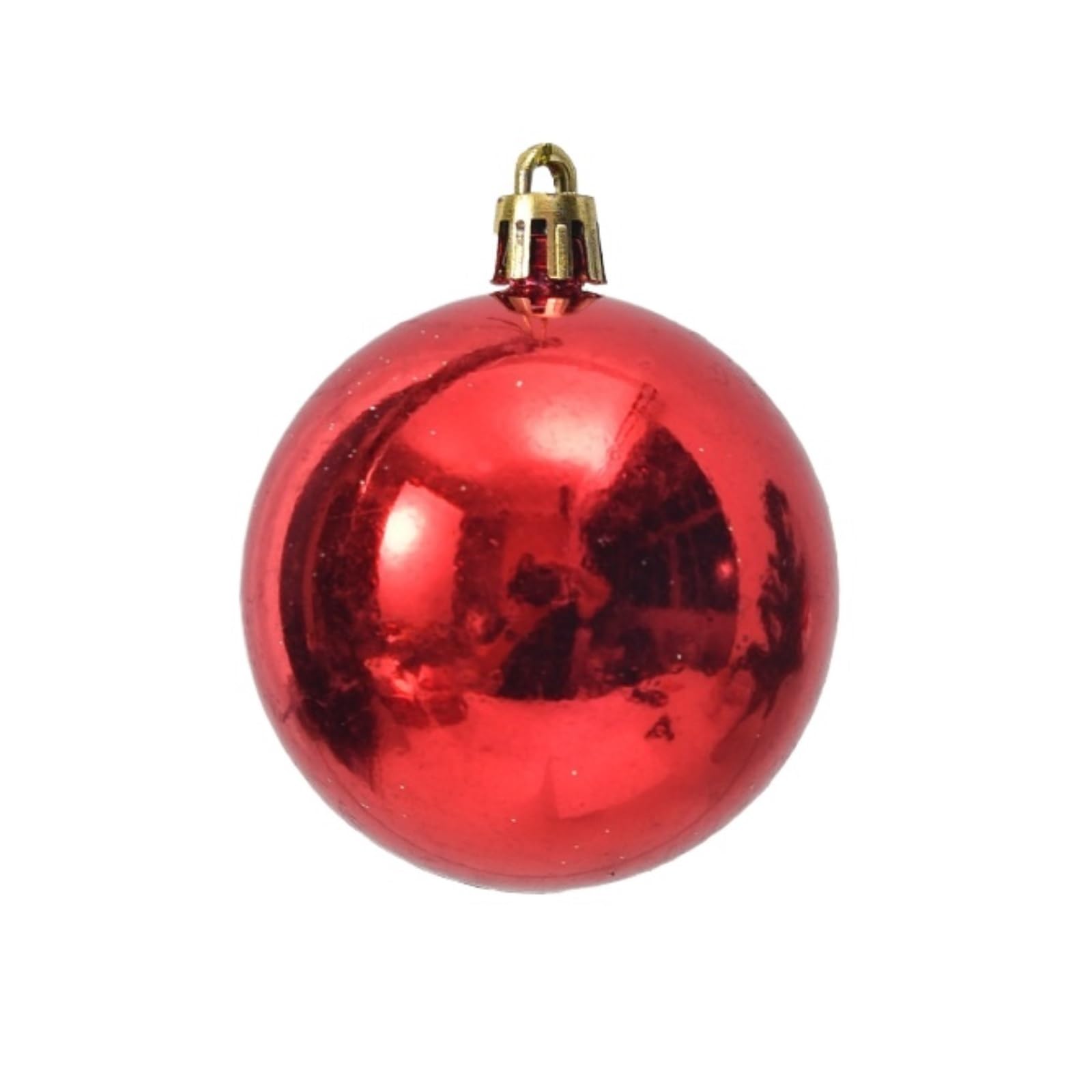 Weihnachtskugeln Weihnachtsdekoration, 9 Kunststoffornamente, Je 8 cm Durchmesser Weihnachtsdeko,Christbaumkugel(Red1)