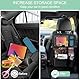Absyrony Organizer Autositz Kinder, Rückenlehnenschutz Auto, Tasche Rücksitz mit Klapptisch und Viele Taschen, Autositz-Organizer iPad/Tablet-Tasche, Rücksitzschoner, Autositzschoner Rückenlehne
