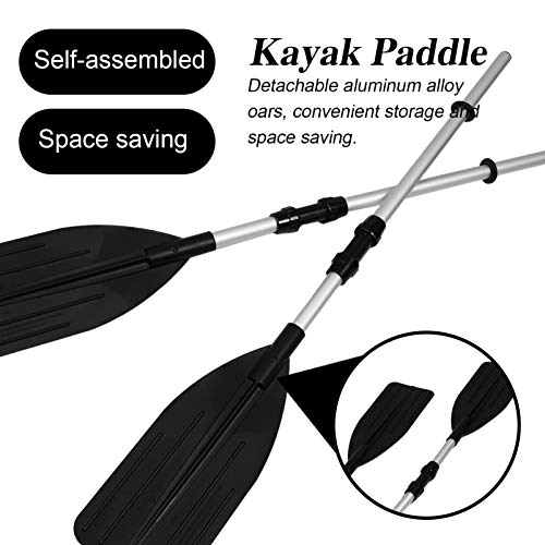 BESPORTBLE 1 par Liga de Alumínio Destacável Caiaque Remo Remo Barco Jet Ski Remo de Canoa para Caia