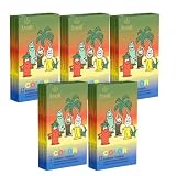 Amor Color Sparpaket - Kondome in sechs verschiedenen Geschmacksrichtungen - 5x12 Kondome