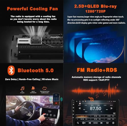 Radio coche 2 DIN con cámara trasera y Mirror Link para salpicadero de Hyundai i40 2