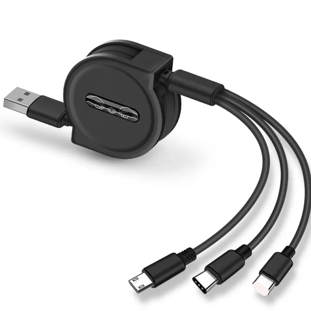 See full amazon price history chart for FROCEL 3 in 1 Charger Cable Portable Retractable Fast Charging Cable For All Smartphone And Multi-Function Use (Premium Cable - Random Colour) FROCEL 3 in 1 Charger Cable Portable Retractable Fast Charging Cable For All Smartphone And Multi-Function Use (Premium Cable - Random Colour) (B0CY24KJ4K) Amazon Price History, Amazon Price Tracker