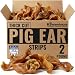 k9konnection Pig SLIVERS for Dogs | All Natural Pigs Ear Strips Dog Chew Treats | Made of 100% Pure Pork | Best Alternative to Rawhide Chews | Thick Cut Treat for Small, Medium and Large Dogs