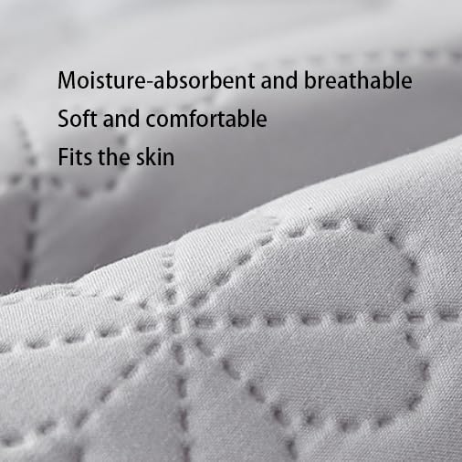 Suaves Cómodas,Sábanas Impermeables Acolchadas Cepilladas De Color Sólido, Funda De Almohada Protectora De Colchón De Orina Separada para Niños Mayores,Verde,90 * 200cm (3 Piezas)