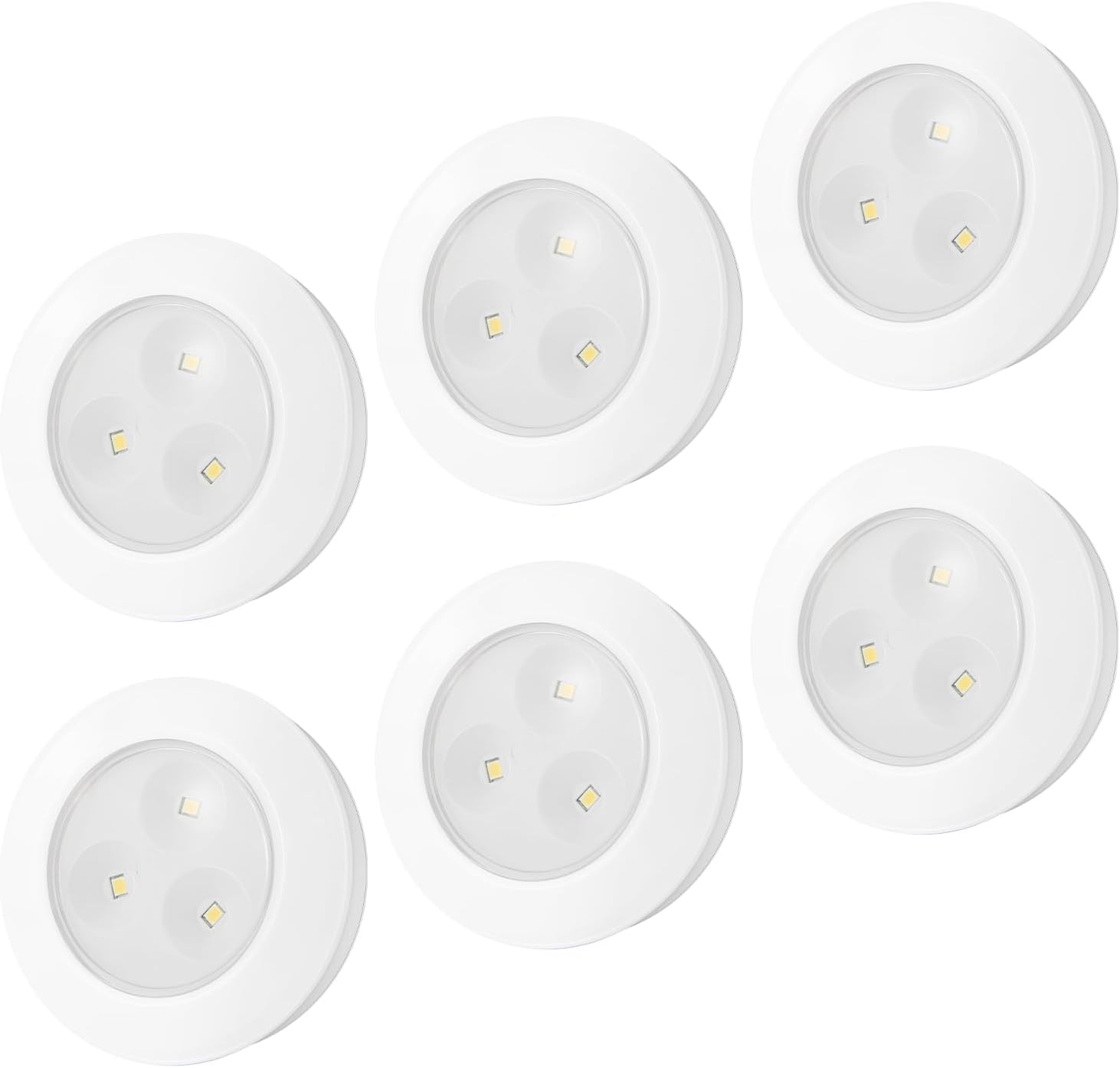 Luces de disco, luces LED de grifo que funcionan con pilas, luces adhesivas, mini luces táctiles nocturnas, luces debajo del gabinete y mostrador,