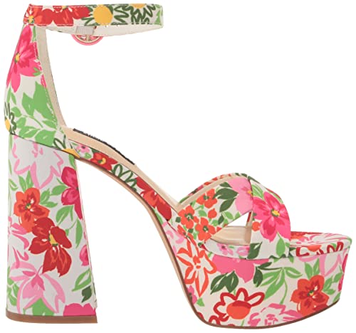 Nine West Women's Willie Heeled Sandal, Garden Multi 661, 6 #TOP5