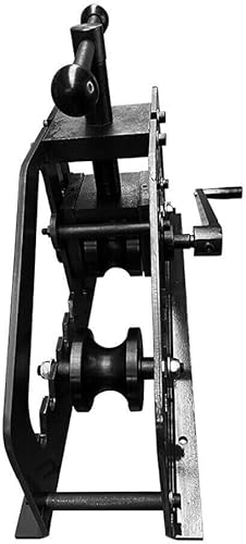 Miniatura 5 de Máquina dobladora manual de tubos de metal, 1-14 a 2 pulgadas, estirador de rodillos redondos, juego de doblado de banco retráctil TR-60, tubo
