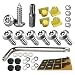 Anti Theft License Plate Screws - Stainless Steel License Plate Frame Screws Tamper Resistant Fasteners | Security Tapping Screws | Qty 8 | for Protection License Plates on Cars Trucks | 38PC Set