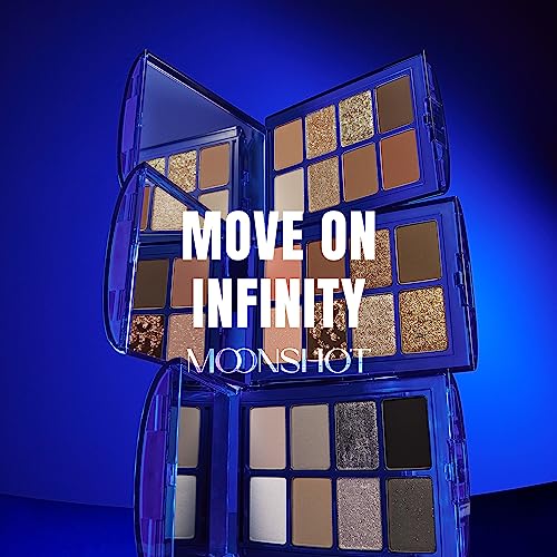 Moonshot Performance 8X Palette 01 Mystique - Muted Gray & Brown Shades Contour Palette For Matte Finish - Metallic Pearl Glitter Eyeshadow, Rich Colors With Velvety Texture & Lasting Finish #TOP6