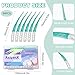AxiyanX 84PCS Portable Soft Dental Floss Picks,Soft Silica toothpicks,flossers for Adults Teeth Cleaning Tools,interdental Brushes Between Teeth,Disposable Dental Picks