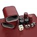 WE Games Backgammon Set, Board Games for Adults - Travel Games - Magnetic with Burgundy Leatherette Backgammon Board and Carrying Strap - Travel Backgammon Sets for Adults
