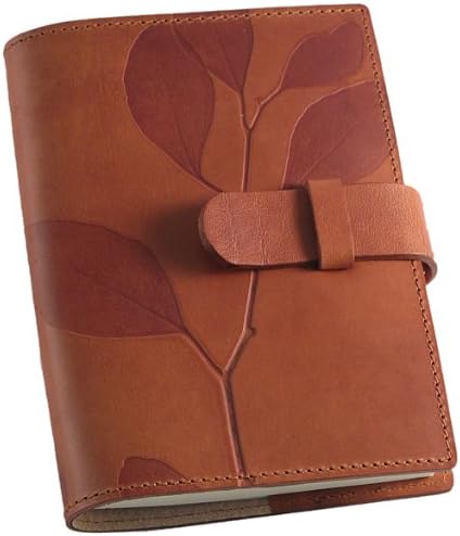 Globus Impresso Refillable Leather Journal in Tawny, 7 x 9.5 Inches (JRGLI103NTAW)
