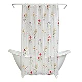 Zenna Home Wild Flower Peva Shower Curtain Liner, Floral