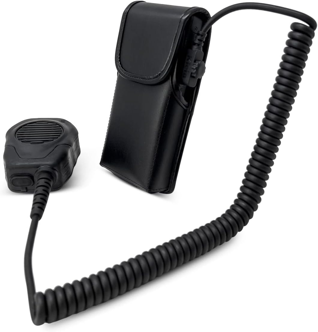 Turtleback Belt Case Compatible with Sonim XP5plus Black Vertical Holster Leather Pouch with Heavy Duty Rotating Ratcheting Belt Clip -