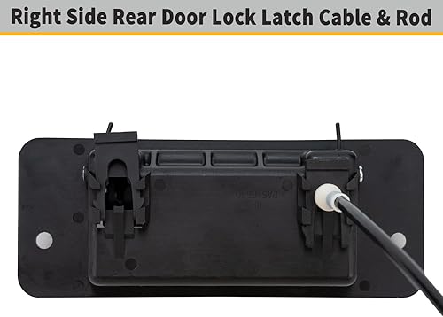 Miniatura 12 de Manija de puerta exterior de carga trasera derecha y soporte de marco de carcasa de matrícula para Ford E150 E250 E350 E450, kit de pestillo de Ford