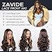 ZAVIDE Honey Brown Synthetic Lace Wig With Baby Hair Balayage Brown Glueless Middle Part HD Lace Ombre Wig For Women