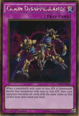 Yu-Gi-Oh Sparizione A Catena PGL2-IT064 Ultra Gold ITA Chain
