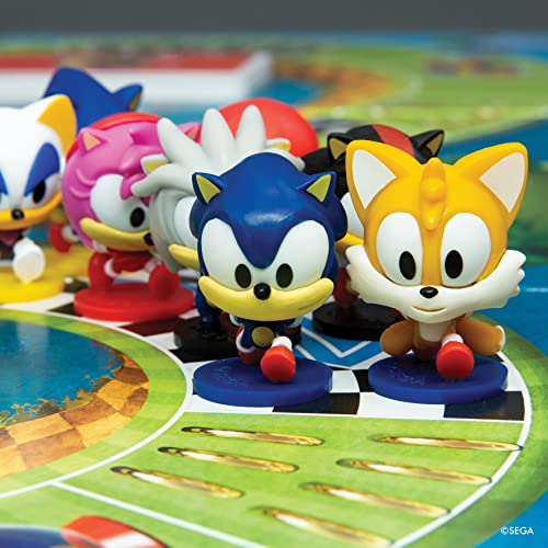 Asmodee - Sonic Super Teams - Jeu Officiel Sega - Jeu de Course avec Sonic Le Hérisson Supersonique - Jeu de Société Famille & Enfants dès 7 Ans - 2 à 4 Joueurs - 20 Min - en Français - Zygomatic