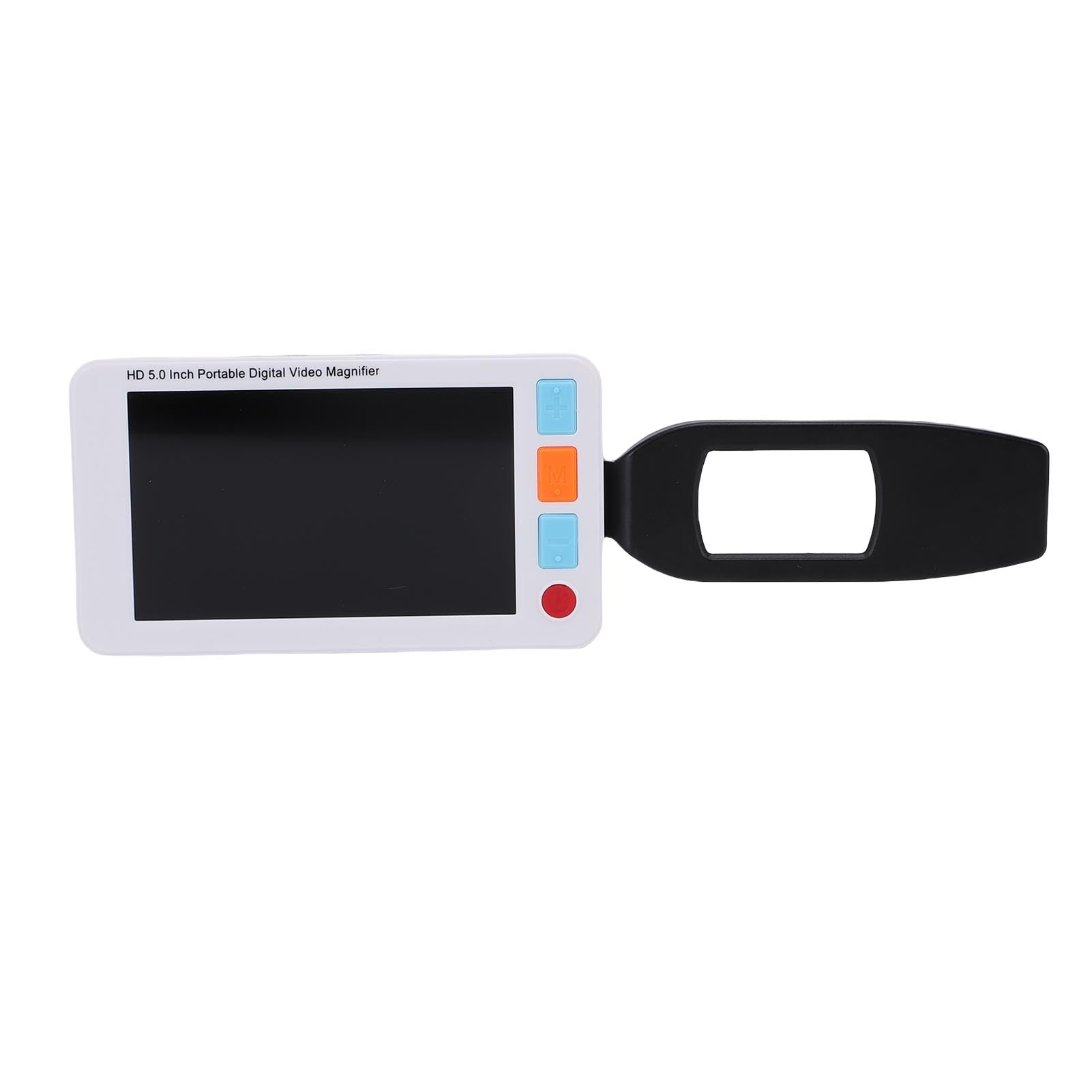 Emoshayoga Lupa para Lectura Lupa de Lectura Portátil Ajustable 3-48X con Luz para Libros y Periódicos Pantalla a Color de 5,0"