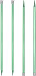 Uxcell 4Pcs Aiguilles à tricoter en aluminium 4mm (US Taille 6) Aiguille de tricot pointée unique 13.8 Inches Longueur Outil de tissage en métal pour les projets faits à la main DIY, violet
