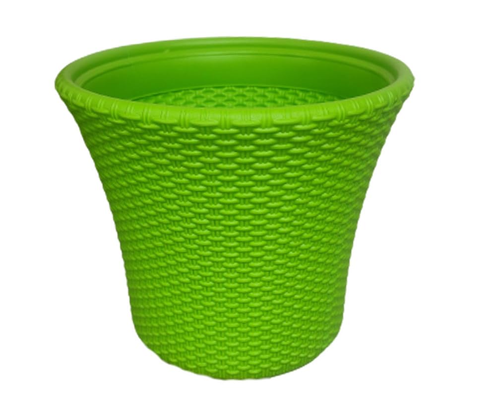 Red Plastic Pots - 3 Pack 12 Inch Durable Planters -12 Red Plastic Pots - 3 Pack 12 Inch Durable Planters -12