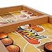 DR.DUDU Fast Sling Puck Table Top Game, Plastic Basketball Table Hockey Game Slingshot Toy Winner Board Game Parent-Child Interactive Game, 14 in x 8.2 in Table Battle Board Toy for Kids