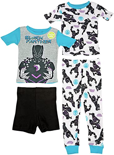 Marvel Boys' Black Panther Snug Fit Cotton Pajamas