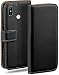 Produktbild moex Klapphülle für Xiaomi Mi A2 Hülle klappbar, Handyhülle mit Kartenfach, 360 Grad Schutzhülle zum klappen, Flip Case Book Cover, PU Leder Handytasche, Schwarz