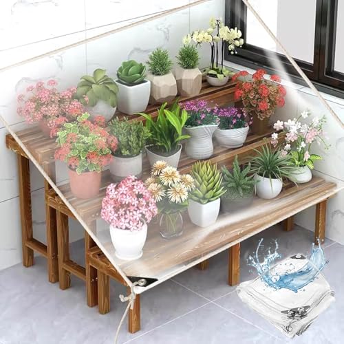 Bâche transparente 2x4m imperméable pour panneaux de gazebo - 5