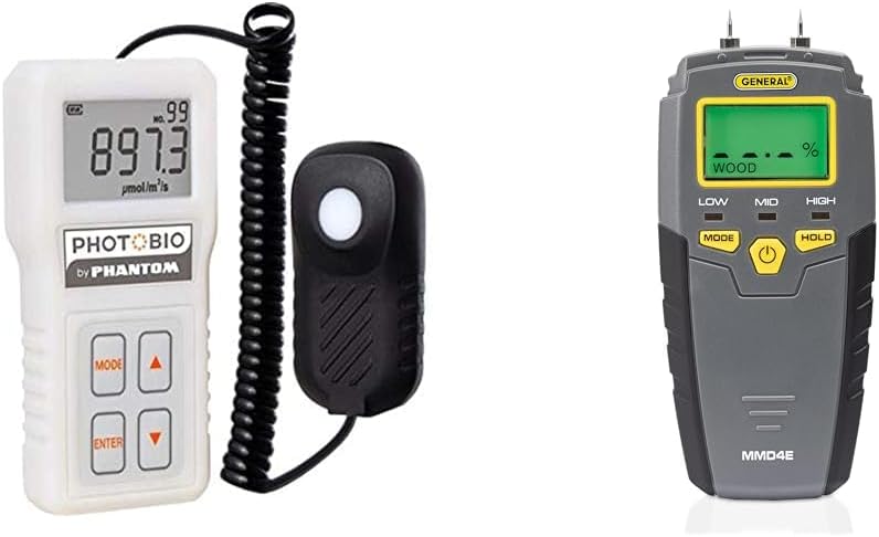 LGBQM2 Advanced Quantum Sensor PAR Meter (Micromoles), Measure Light Intensity