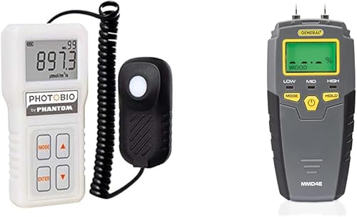 Miniatura 7 de Medidor PAR del sensor cuántico avanzado LGBQM2 (Micromoles), mide la intensidad de la luz