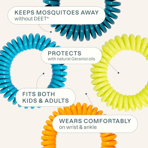 Cliganic 10 Pack Mosquito Repellent Bracelets, DEET-Free Bands, Individually Wrapped - Image 3