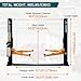 Albott 2 Post Car Lift 10000 LBS, Heavy Duty Hydraulic Vehicle Lift with 2+3 Adjustable Arms, Dual Safety Lock and Rubber Door Protectors, 220V 60HZ 1PH