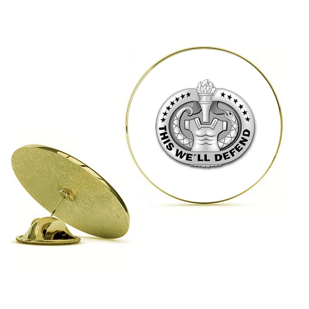 HOF Trading Gold US Army Drill Sergeant Badge (Gray) Gold Lapel Pin Tie Suit Shirt Pinback