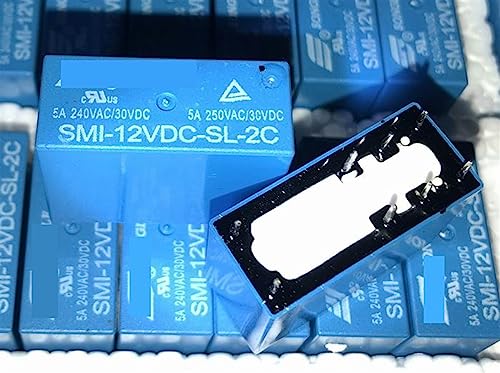 Relais SMI-12VDC-SL-2C 8 broches 5A pour circuit imprimé