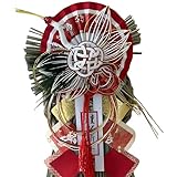 [Snughom]しめ飾り 正月飾り 謹賀 門松 鶴 初日の出 和風 縁起物 玄関 店舗 商用 老神迎え 邪気払い 大判 おしゃれ インテ 壁掛け 新春 迎春 料理店 居酒屋 正月用品 あけましておめでとう