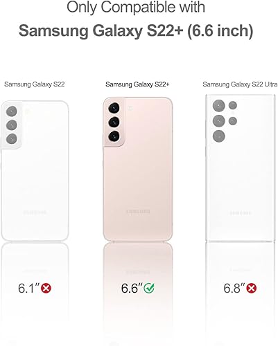 Miniatura 2 de SURITCH Funda para Samsung Galaxy S22 Plus, protector de pantalla integrado, protección de cuerpo completo, a prueba de golpes, resistente, delgada,