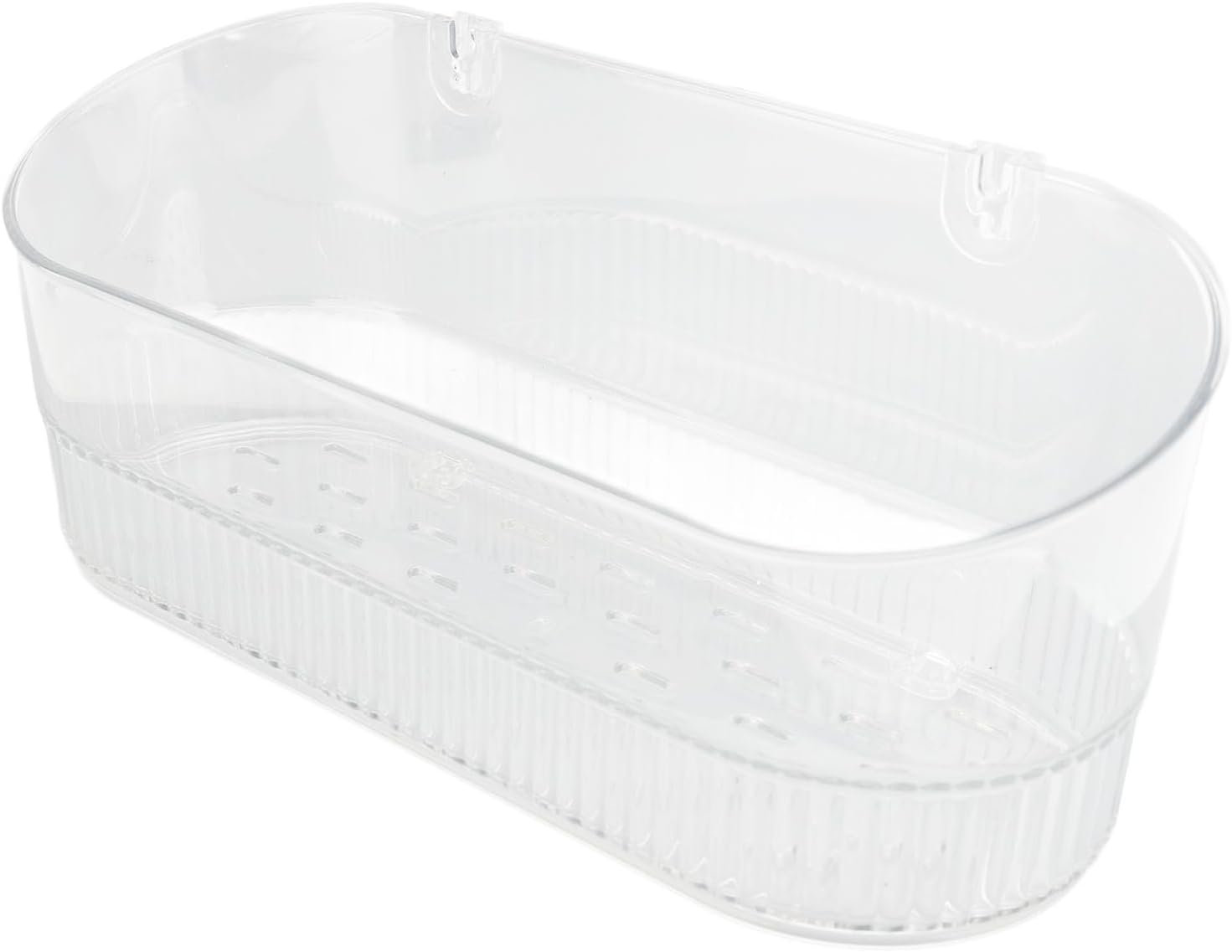 Shower Caddy Suction Cup Bathroom Suction Cup Storage Holder Multifunctional Efficient Drainage for Toiletries Bathroom Accessories (Transparent)