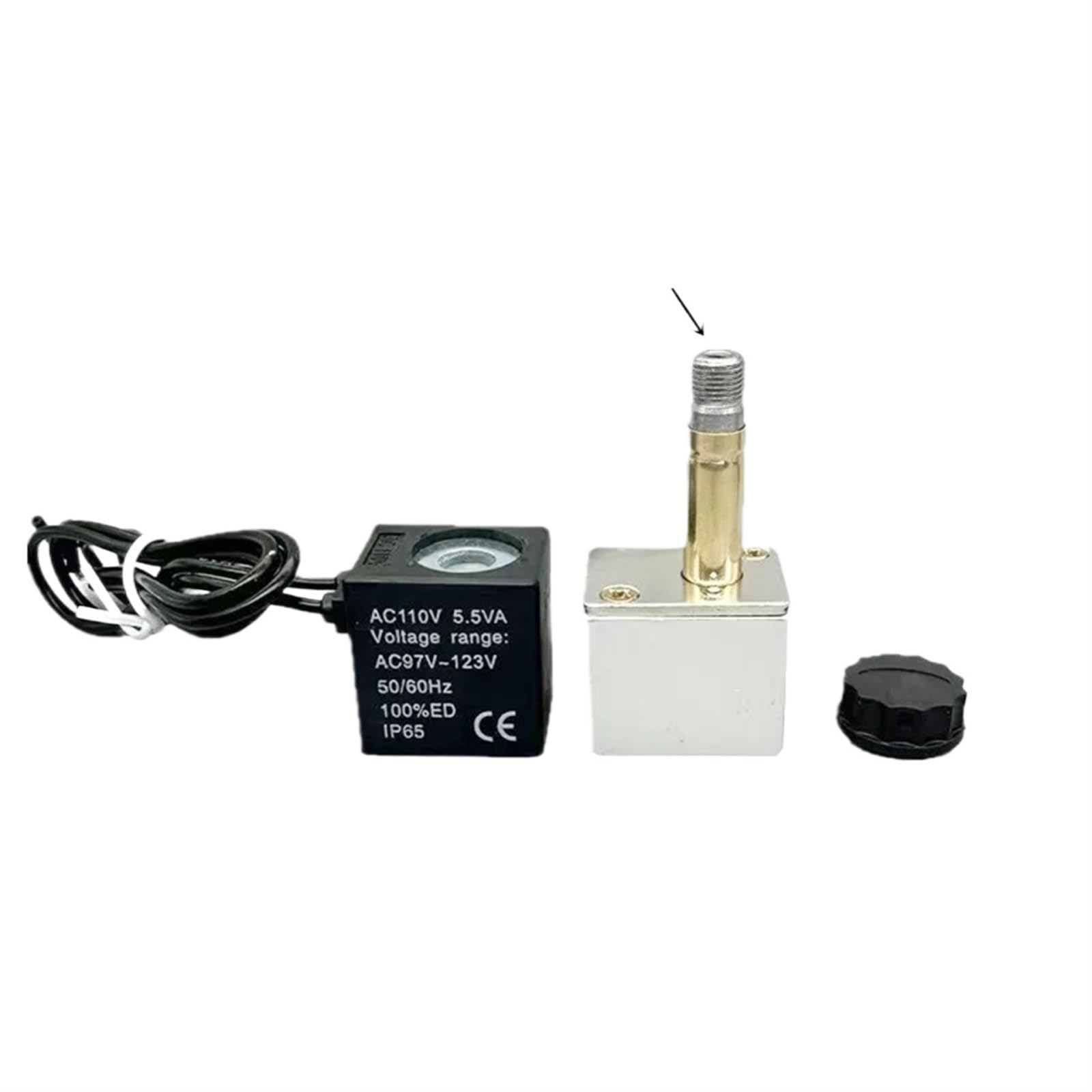 VSPPJYFG 2V025-06T Normally Open 12V Solenoid Valve 1/8" 24V 110V 220V 380V 1 Way Valve Pneumatic Valves for Water Air Gas Two-Way