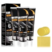 Scratch Remover for Vehicles, 2025 New Car Scratch Repair Paste, Car Scratch Remover for Deep Scratches, Car Polishing Wax Scratchs Remover Cars Paint Scratchs Repair Kit with Wipe & Sponge 3
