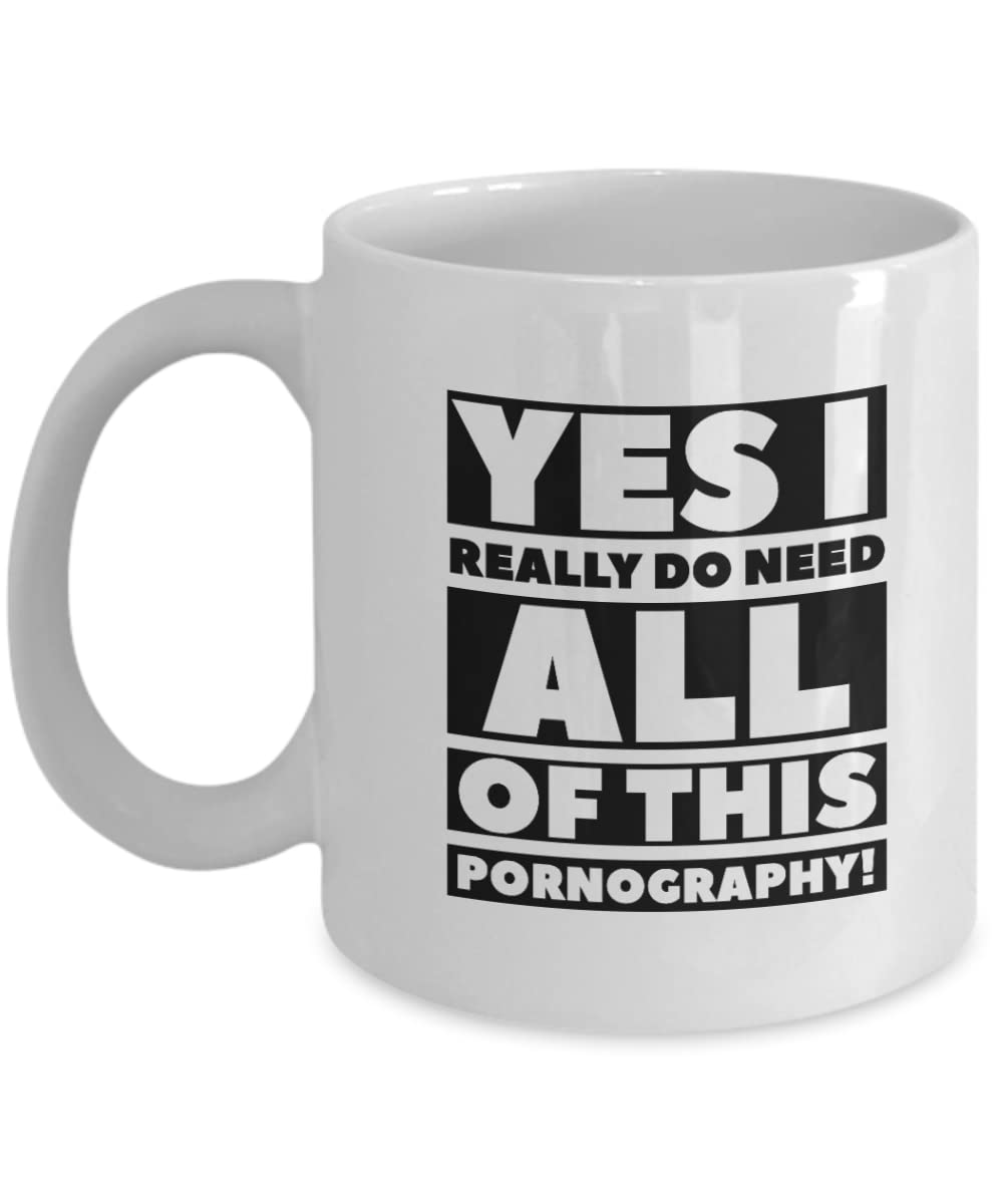 Amazon.com: Pornography Coffee Mug for Porn Lover Funny Sex Porno Sexy  Times Cup, Gift, Birthday, Fathers Day, Christmas, Present Idea : Home &  Kitchen
