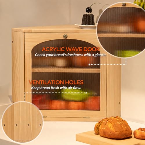 Solid Wood Bread Box - image 3